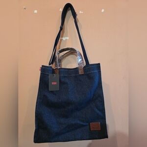 Levi's Blue Denim Tote Bag
